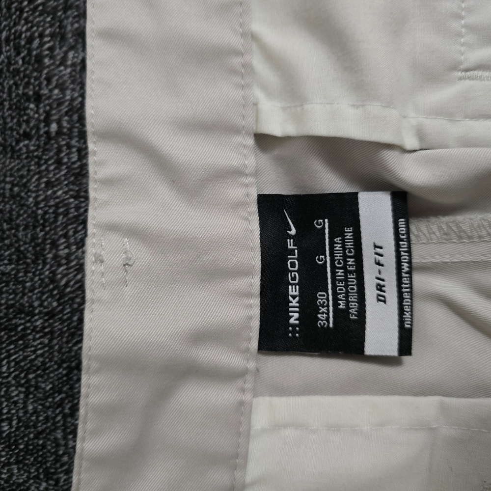 Nike Golf Dri-Fit Trousers in Cream
